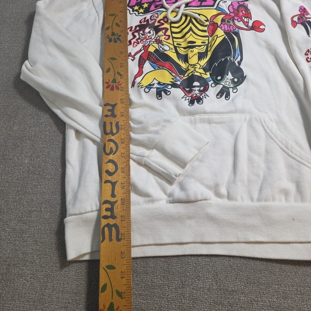 Powerpuff Girls Jacket Womens Size Small White Y2K Cartoon Hoodie Athletic - Picture 6 of 9